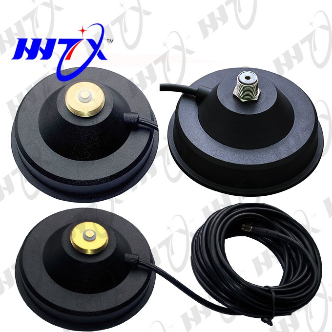 Huahong NMO base connector Magnetic Mount Car Mobile Radio Antenna mount 4.7inch diameter 120mm